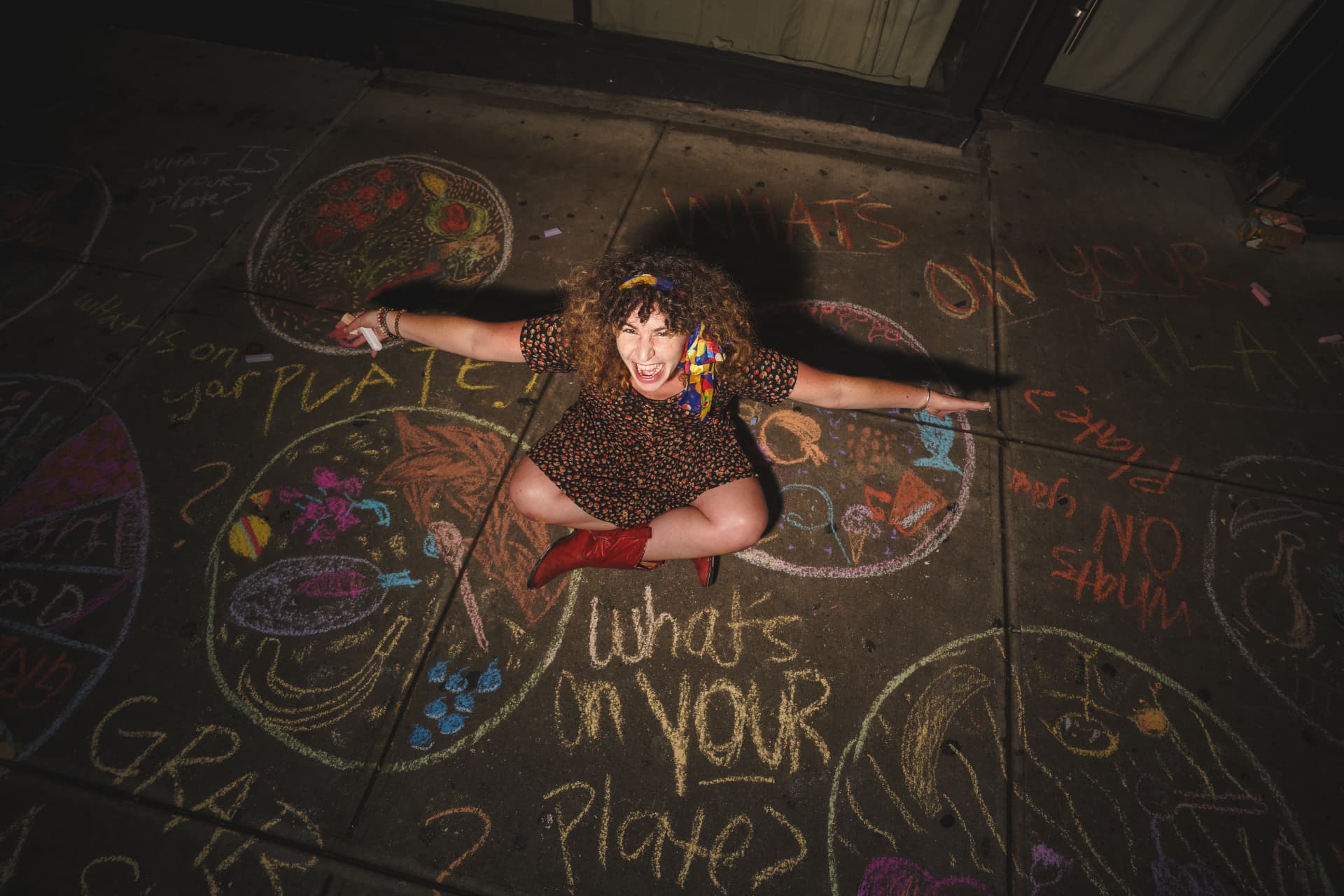 What's on your plate? — the sidewalk version