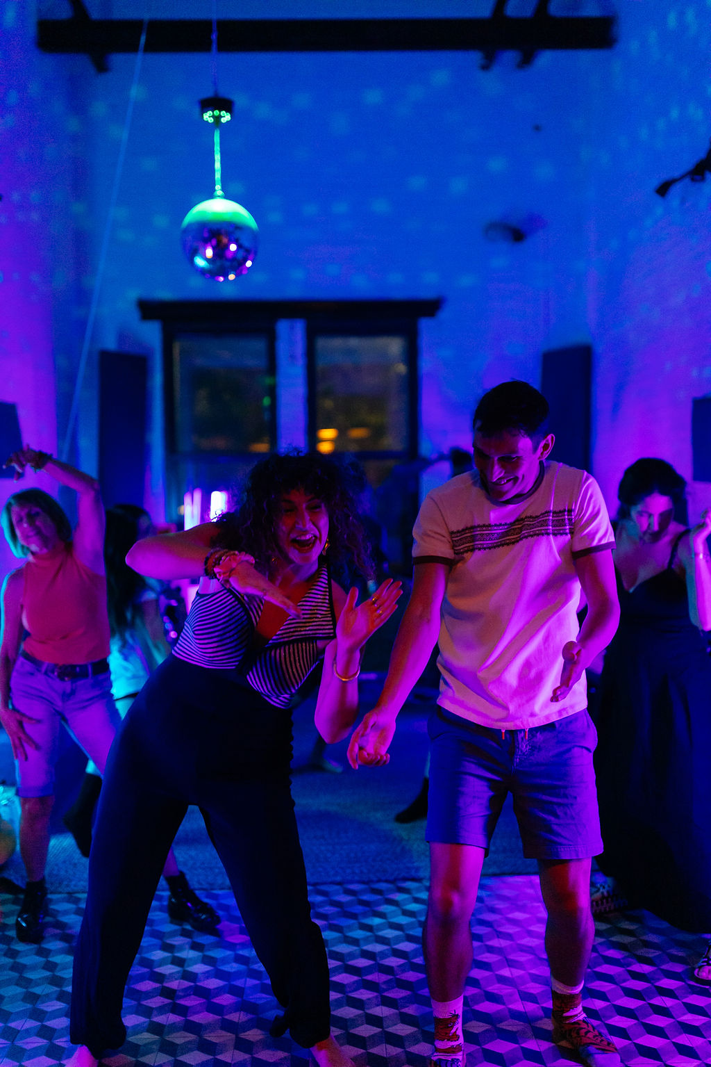 Mid-song, full floor